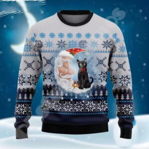 Christmas Chunky-knit Hoodie With Graffiti Tattoo And Vintage Print Unisex Harajuku-style Casual 3D Digital Design