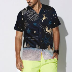 Pure Snow Dark Short Sleeved Christmas Shirt